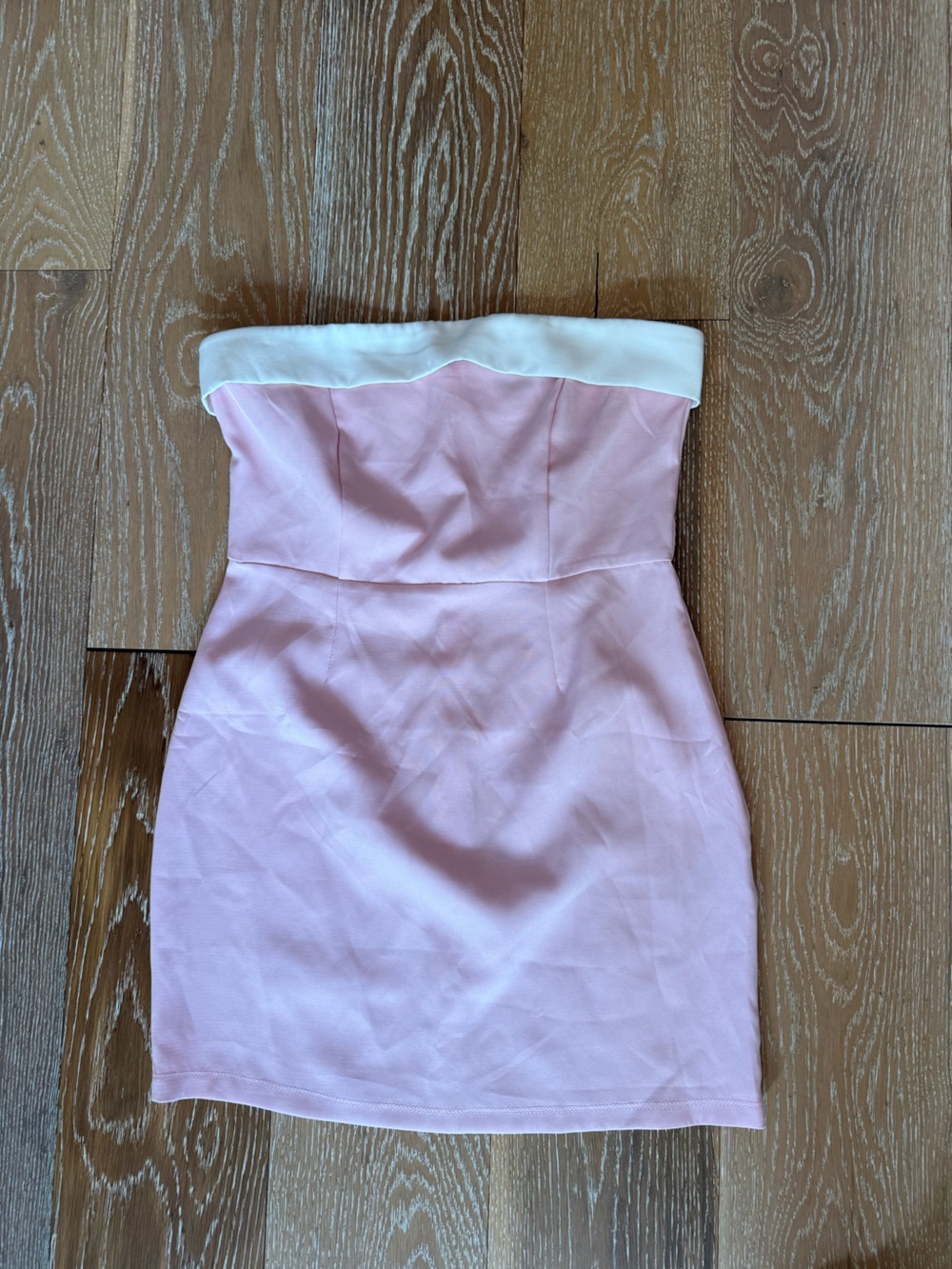 Edikted pink strapless mini dress NWT